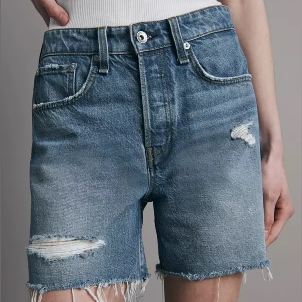 Rag & Bone Blue Hermosa Denim Shorts